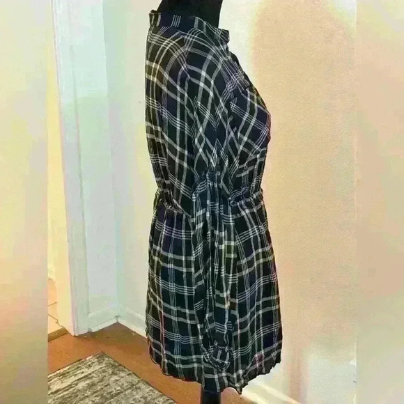 HYFVE Plaid Button-up Shirt Mini Dress - Picture 4 of 6